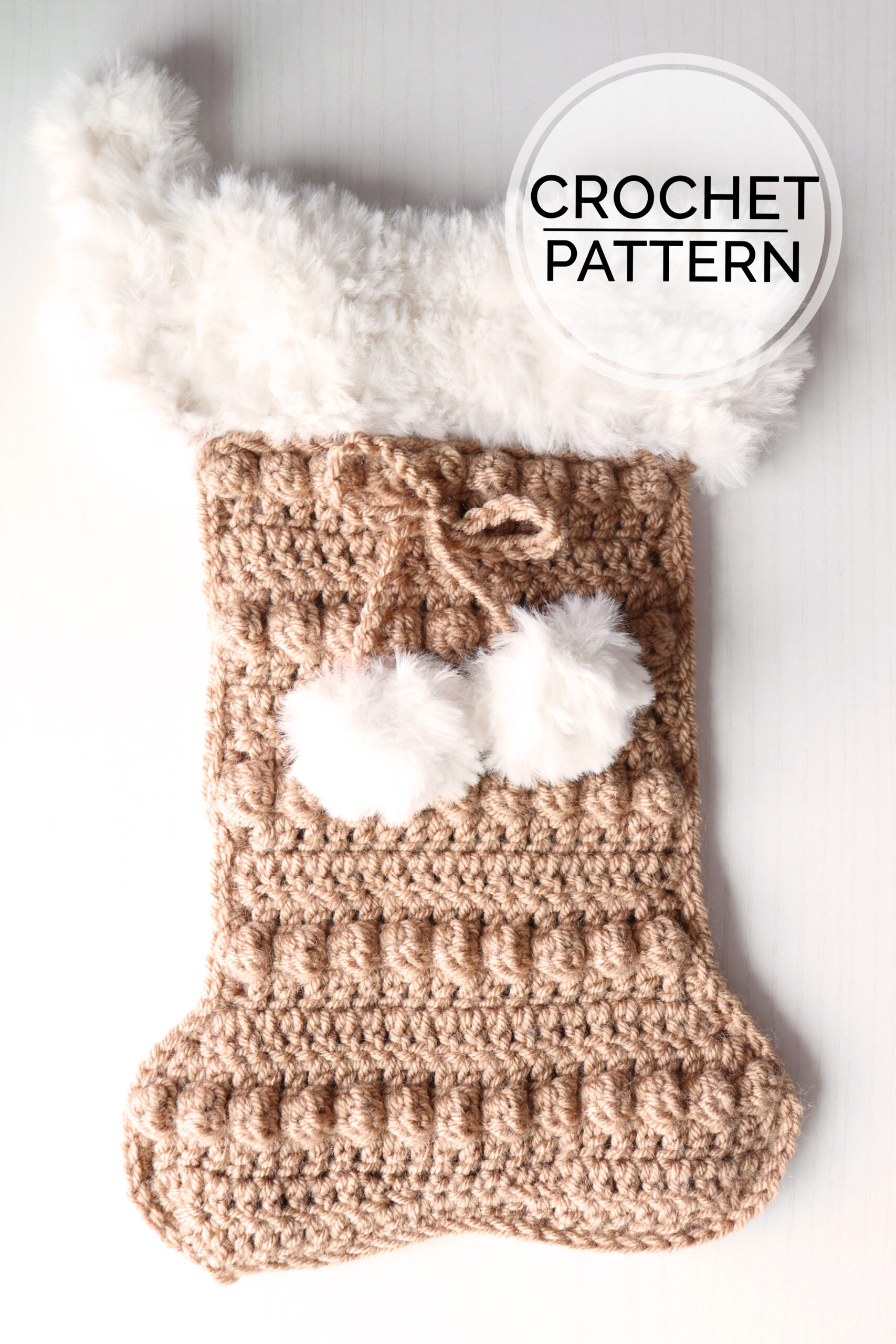 SMALL Boho Dog Bone Stocking Crochet Pattern - Sweet Creek Patterns