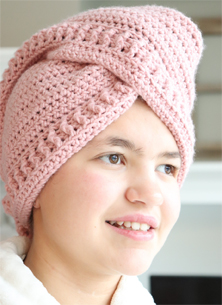 Crochet Hair Towel- FREE Pattern