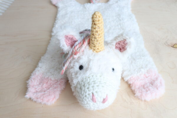 Crocheted Unicorn Nursery decor