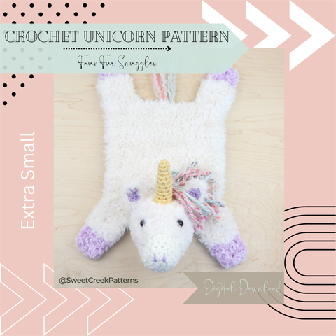 Faux Fur Unicorn Amigurumi Crochet Pattern