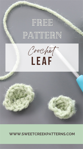 crochet green leaf pattern