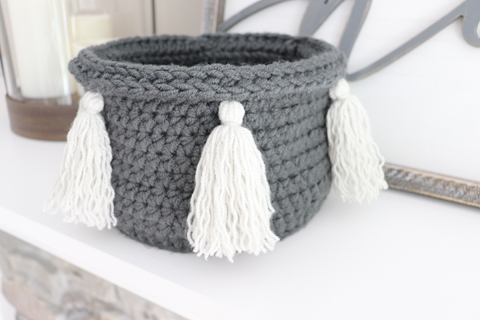 Boho Crochet Basket- FREE Pattern