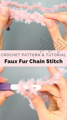 How to make a chain with faux fur yarn