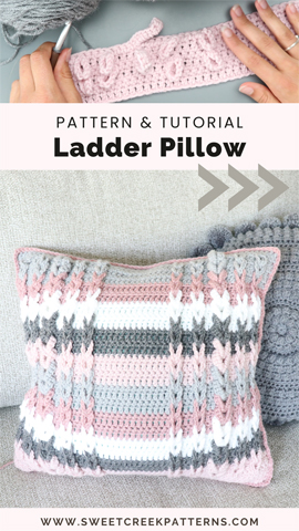 Ladder pillow pattern and tutorial